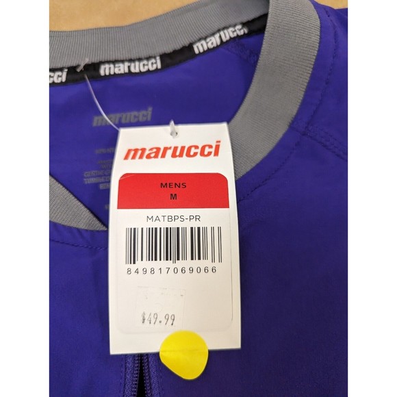 Marucci Men's Baseball Short Sleeve Training Cage Jacket Purple M medium - Picture 3 of 7